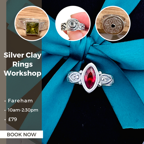 Silver Clay Rings Workshop (Fareham, Sunday 26th May) - Silver Magpie Fingerprint Jewellery