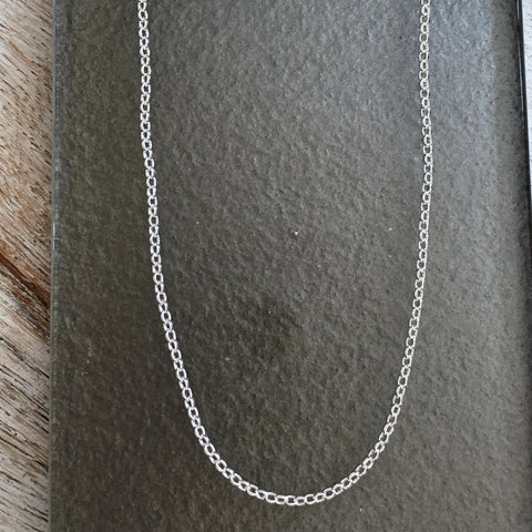 Belcher Chain - Silver Magpie Fingerprint Jewellery